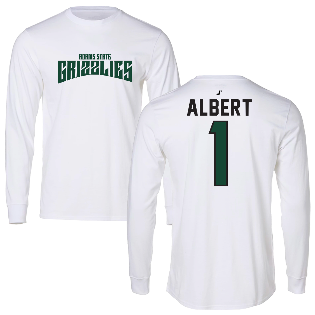 Adams State University Soccer White Classic Long Sleeve - #1 Lianna Albert