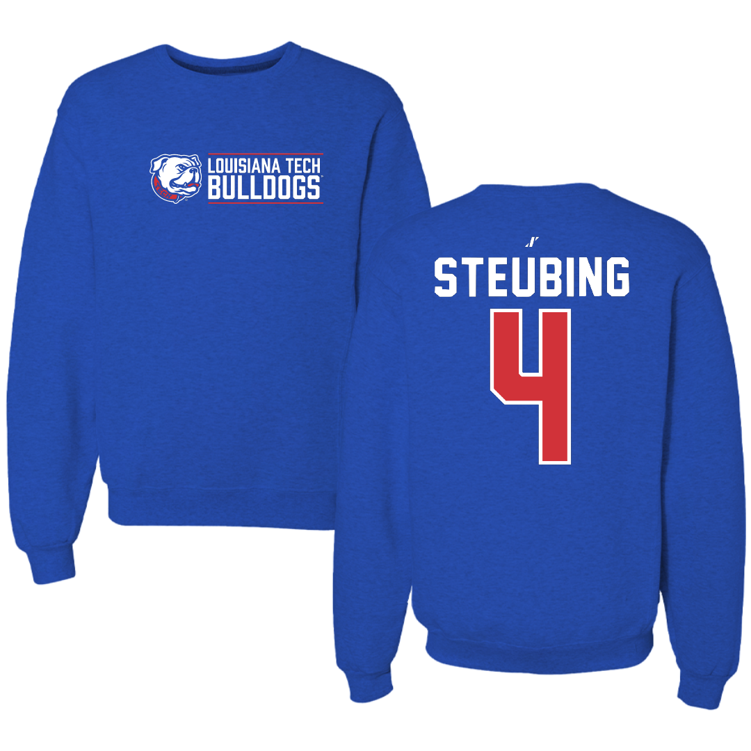 Louisiana Tech University Volleyball Blue General Crewneck - #4 Riley Steubing