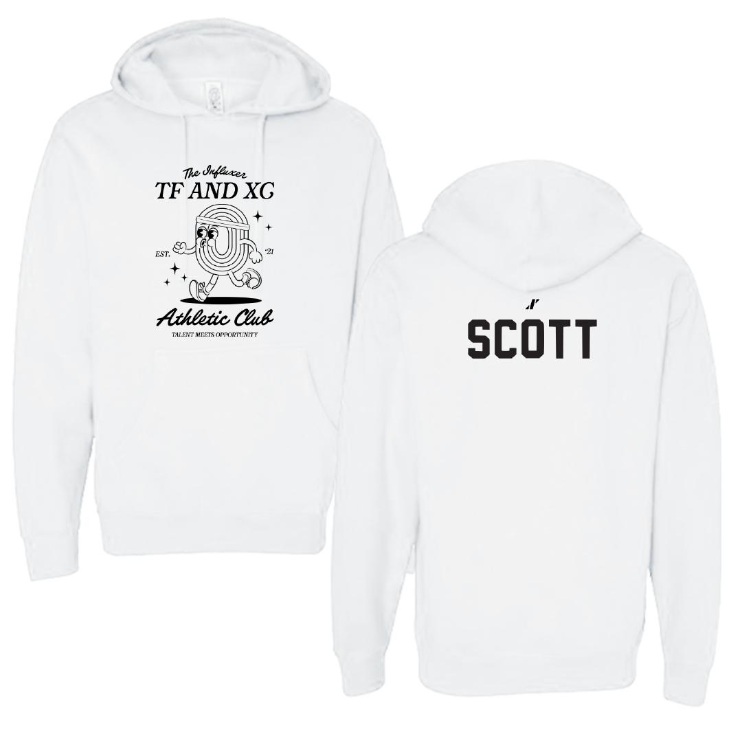 Track and Field White Influxer Athletic Club Hoodie - Adi Scott