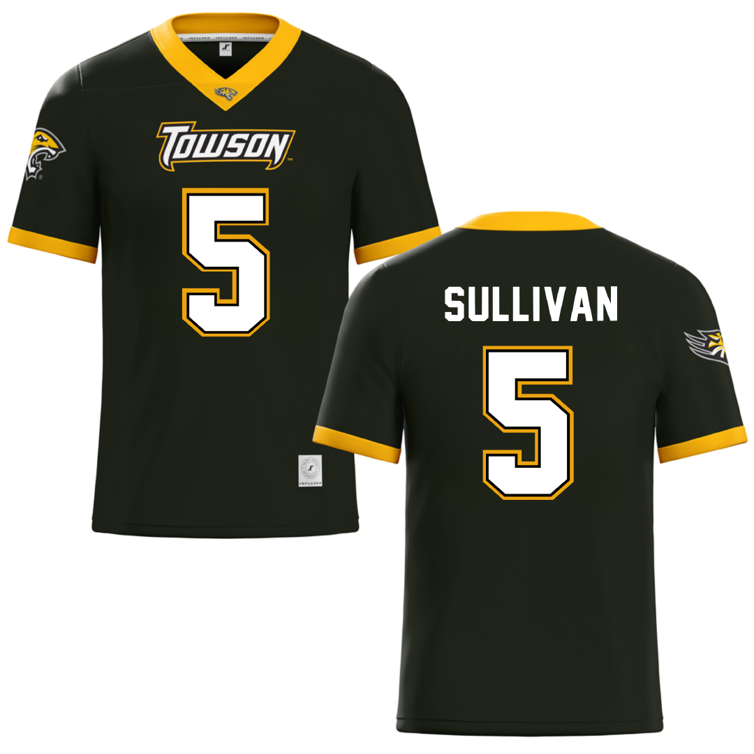 Towson University Black Lacrosse Jersey - #5 Shannon Sullivan