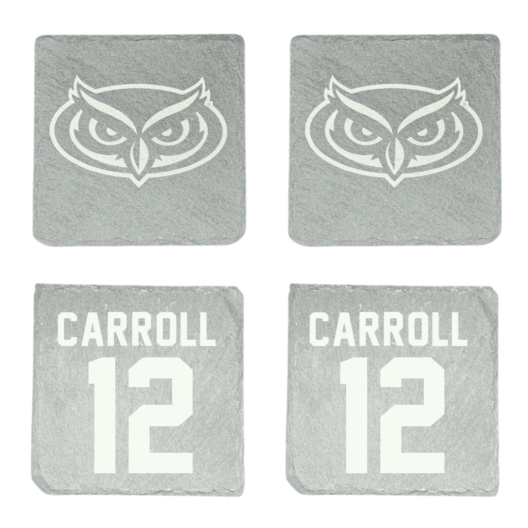 Florida Atlantic University Basketball Stone Coaster (4 Pack)  - #12 Tre Carroll