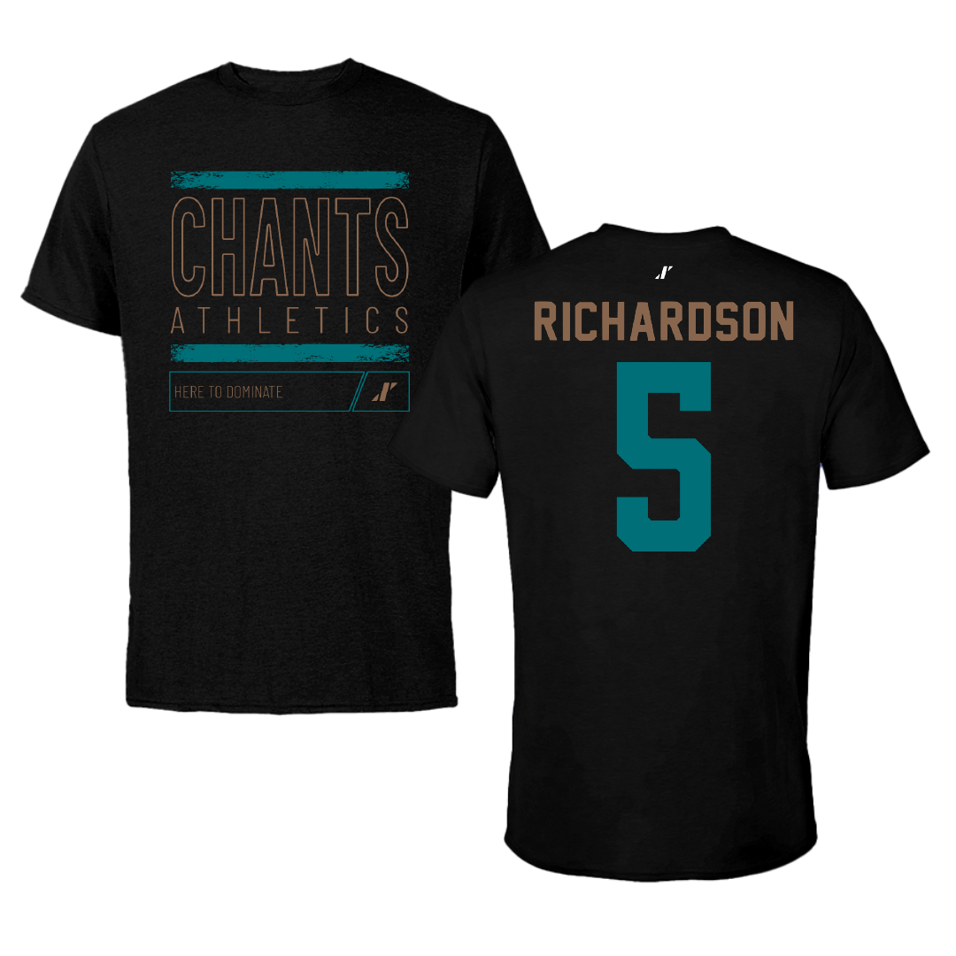 Coastal Carolina University Basketball Black Dominate Tee - #5 Deaja Richardson