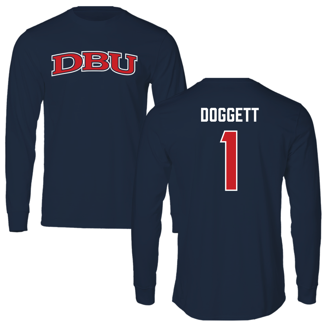 Dallas Baptist University Volleyball Navy DBU Performance Long Sleeve - #1 Daylee Doggett