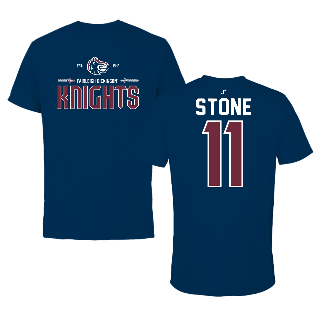 Fairleigh Dickinson University-Metropolitan Campus Softball Navy General Tee - #11 Ayden Stone
