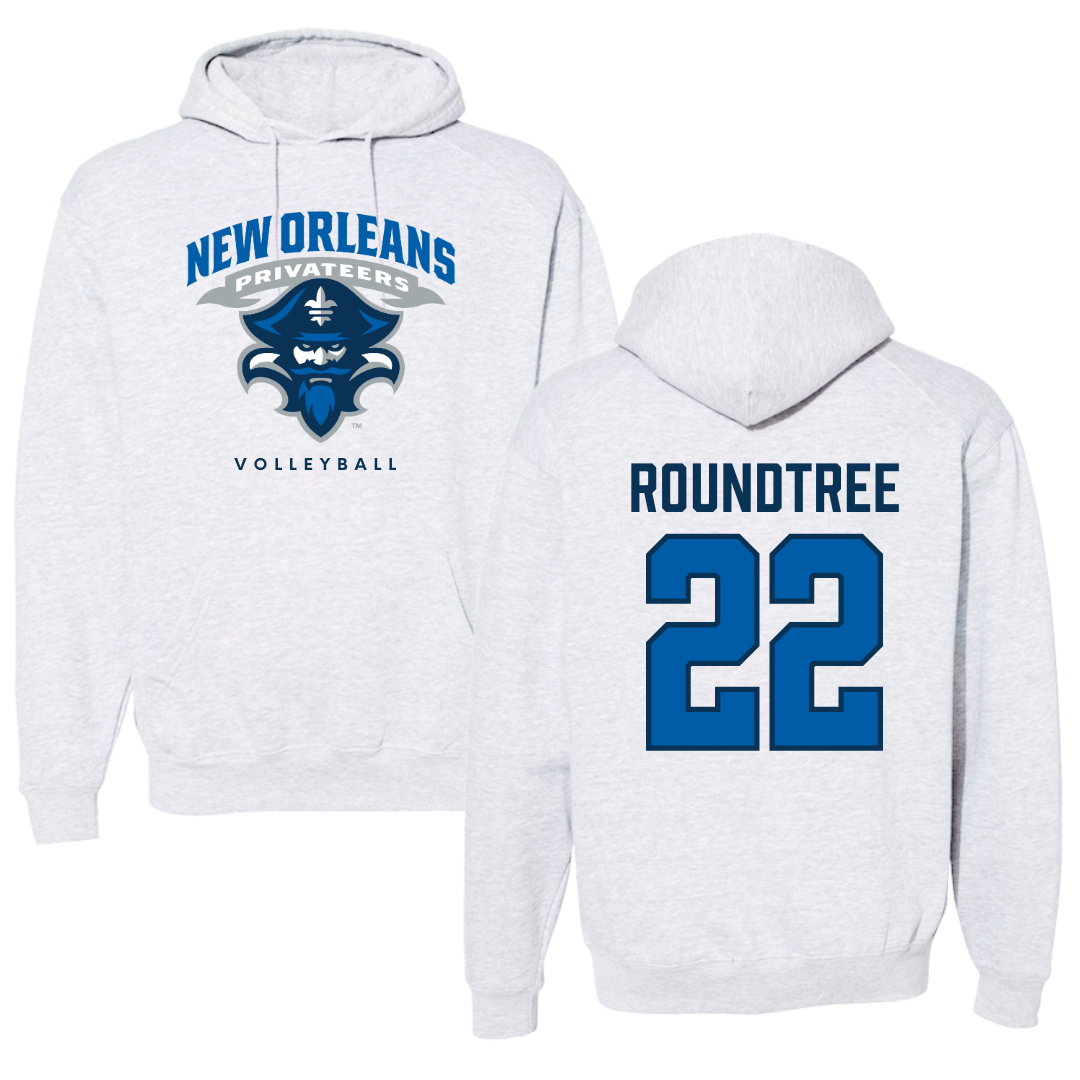 University of New Orleans Volleyball Gray Hoodie - #22 Courtney Roundtree