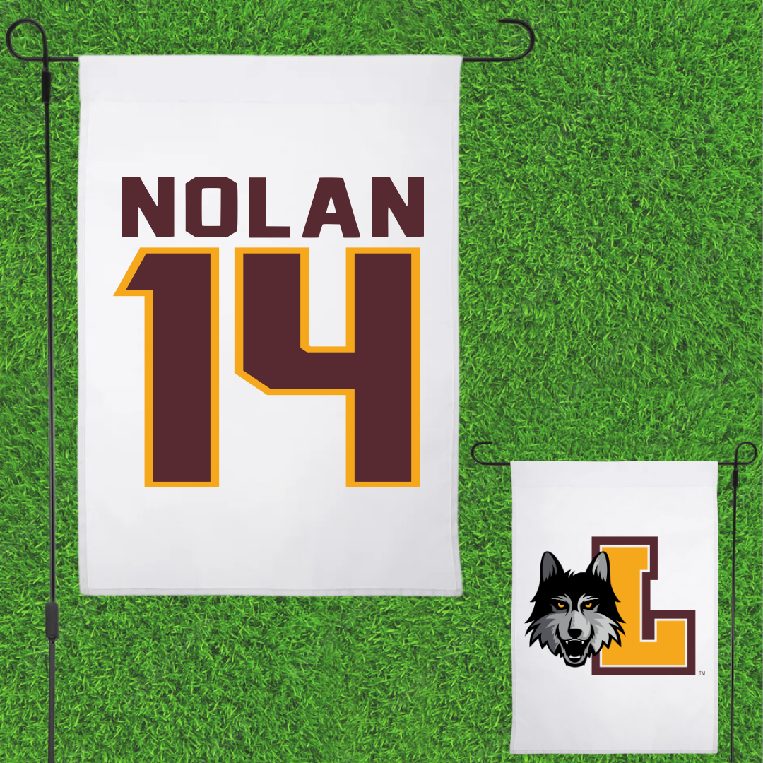 Loyola University-Chicago Basketball White Garden Flag - #14 Sophia Nolan