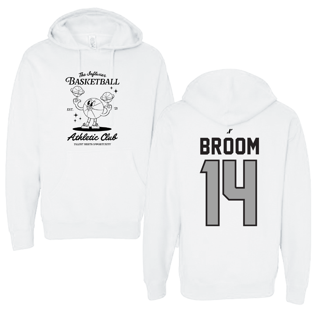 Basketball White Influxer Athletic Club Hoodie - #14 John Broom