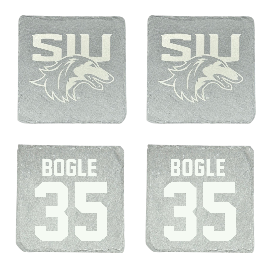 Southern Illinois University at Carbondale Football Stone Coaster (4 Pack)  - #35 Ben Bogle
