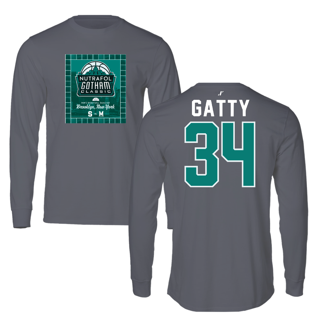 Syracuse University Basketball Dark Gray Gotham Syracuse Classic Long Sleeve - #34 Christopher Gatty