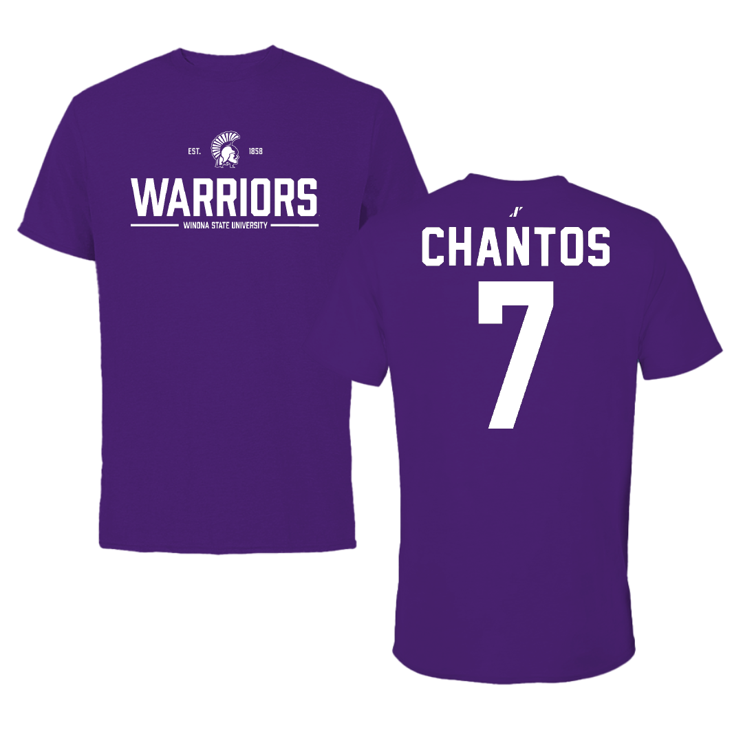 Winona State University Softball Purple General Tee - #7 Ashlee Chantos