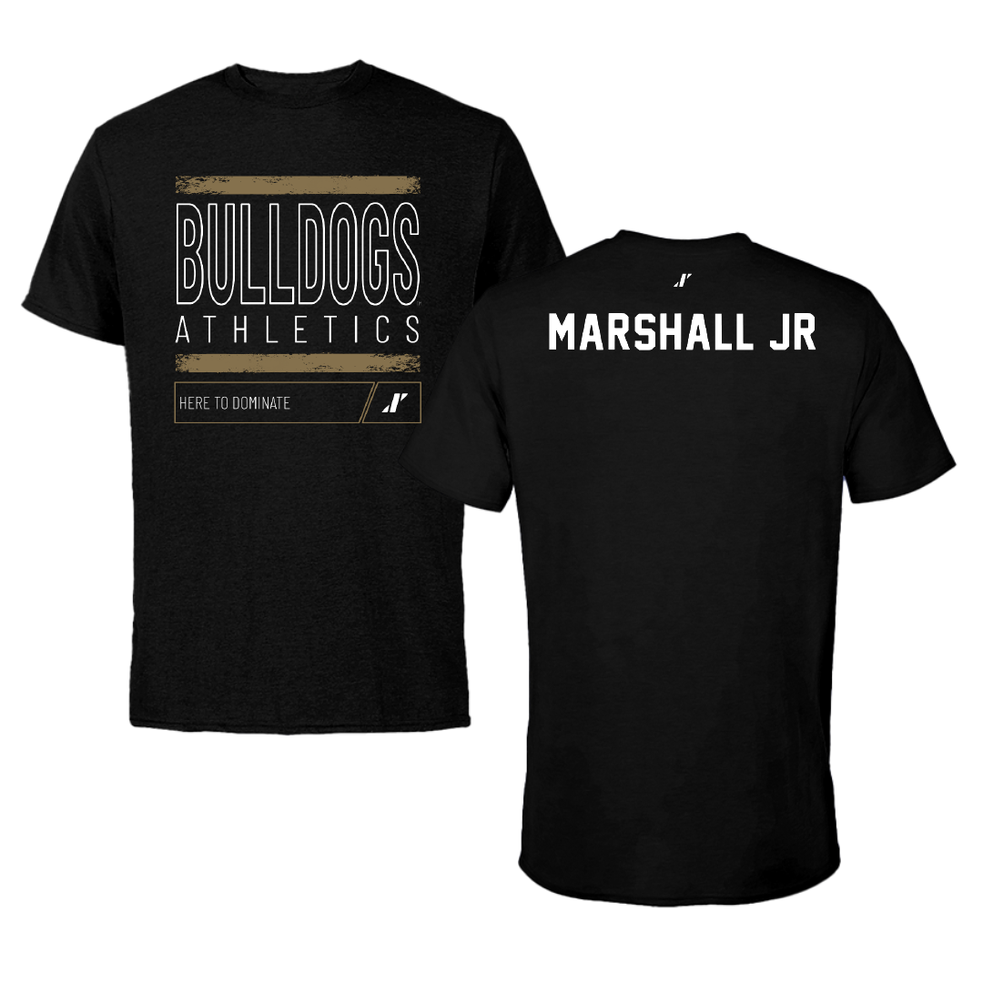 Bryant University TF and XC Black Dominate Tee - Mike Marshall Jr