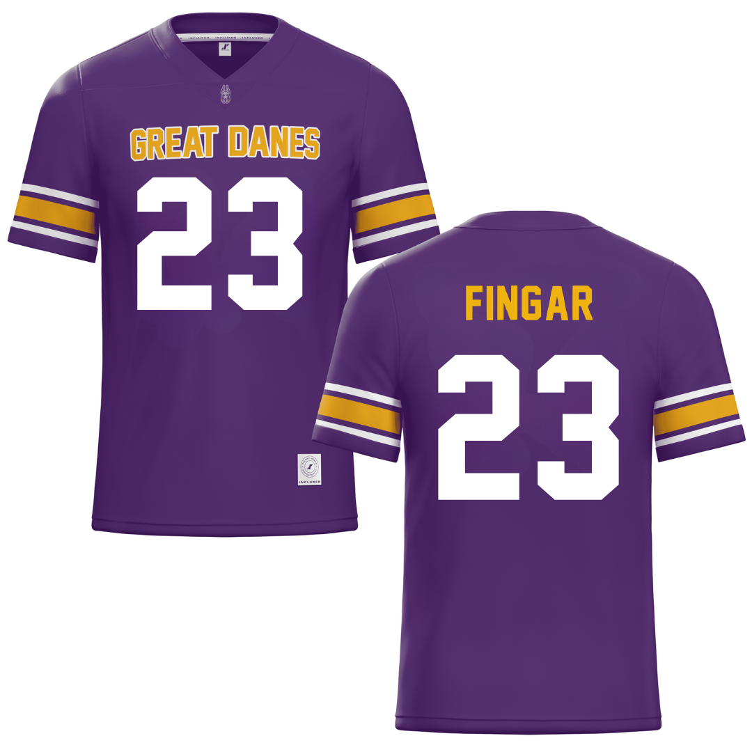 University at Albany Purple Lacrosse Jersey - #23 Conner Fingar