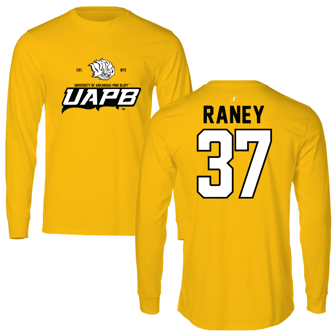 University of Arkansas-Pine Bluff Softball Gold General Long Sleeve - #37 LeeAnn Raney