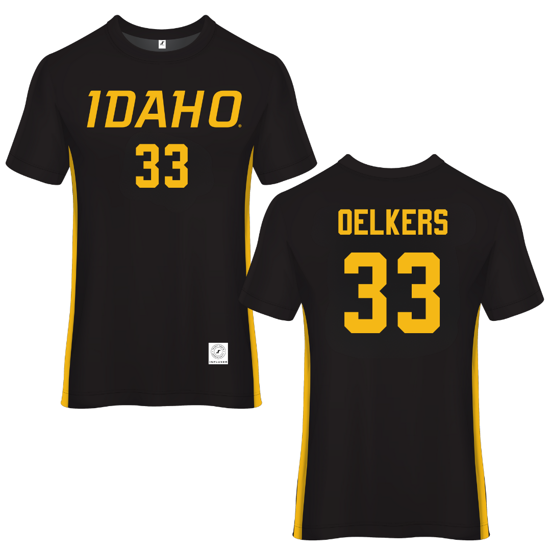 University of Idaho Black Soccer Jersey - #33 Payton Oelkers