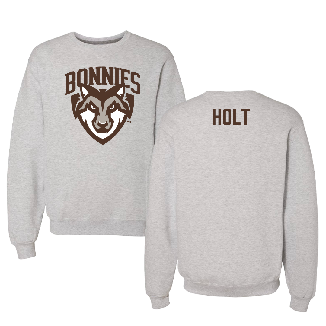 St. Bonaventure University TF and XC Gray Crewneck - Aiden Holt
