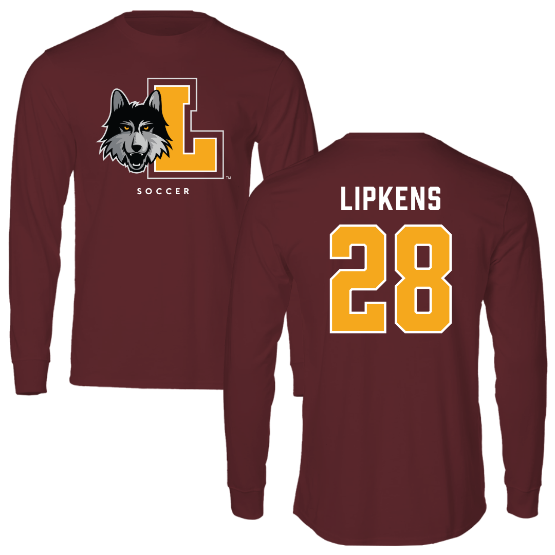 Loyola University-Chicago Soccer Maroon Mascot Long Sleeve - #28 Naya Lipkens