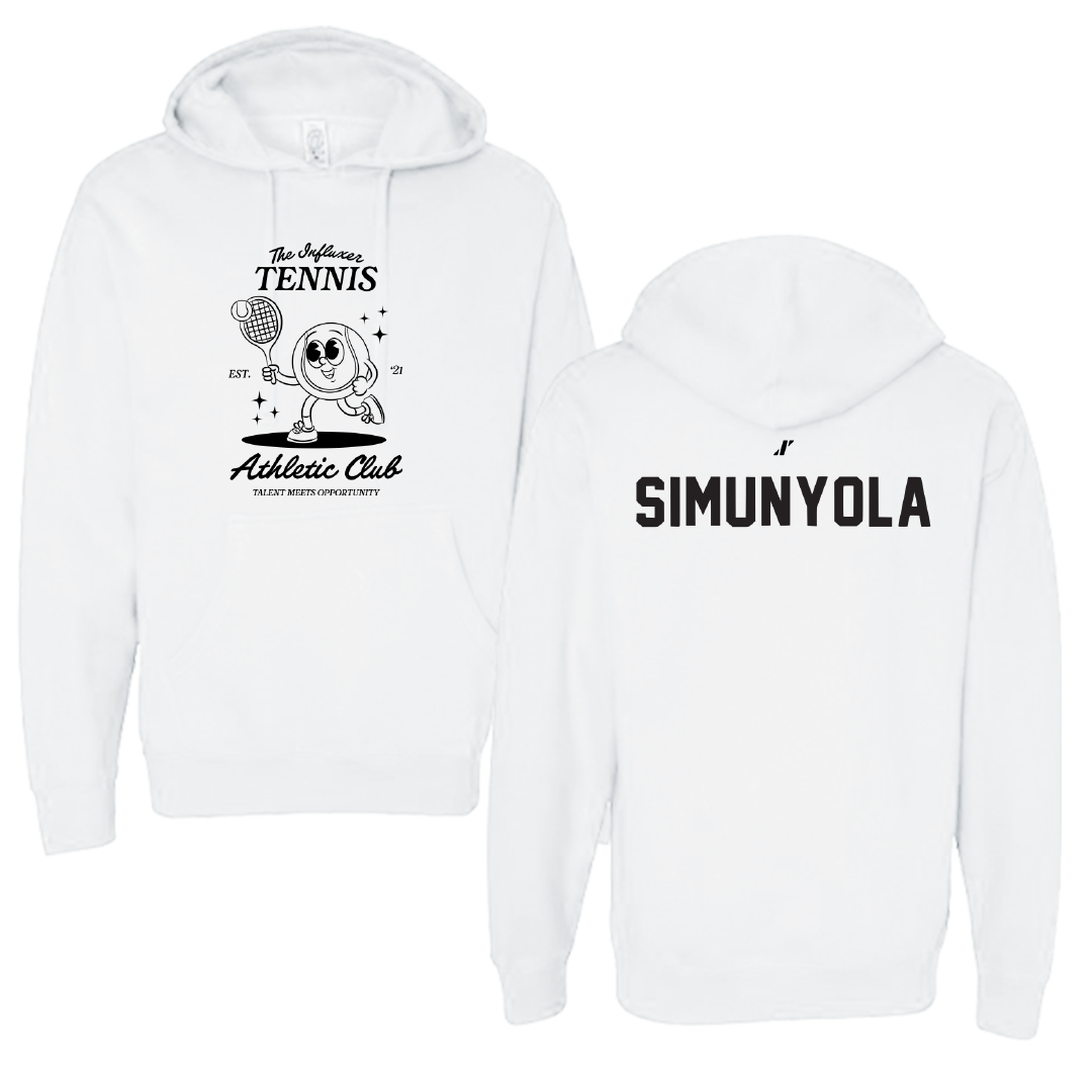 Tennis White Influxer Athletic Club Hoodie - Niza Simunyola