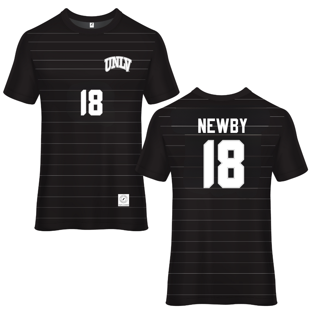 University of Nevada-Las Vegas Black Soccer Jersey - #18 Gianna Newby