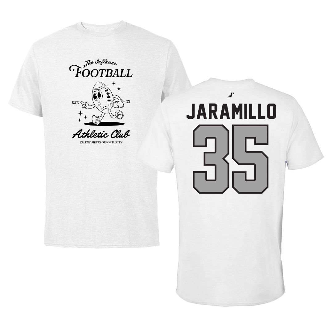 Football White Influxer Athletic Club Tee - #35 Luis Jaramillo