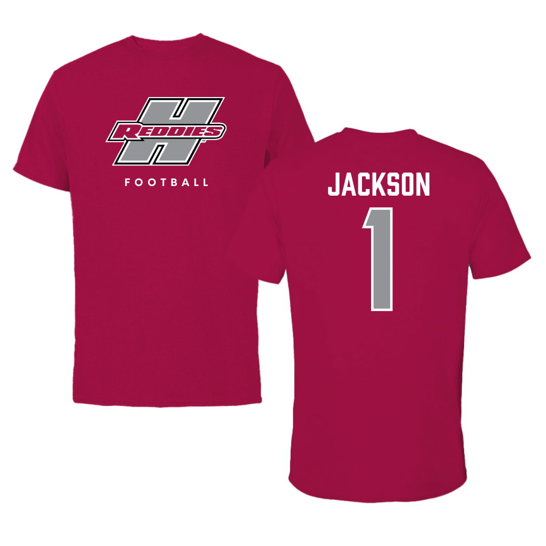 Henderson State University Football Cardinal Performance Tee - #1 Timieone Jackson