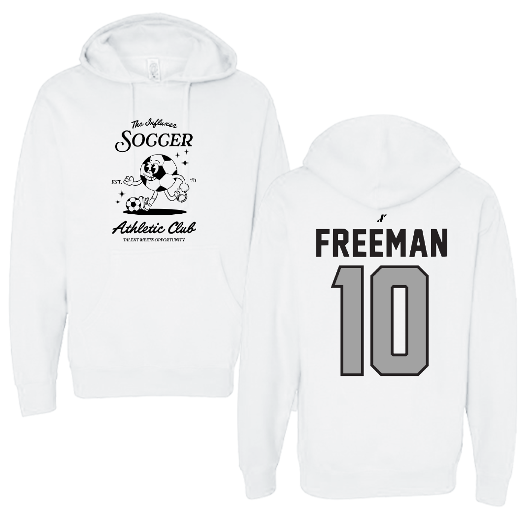 Soccer White Influxer Athletic Club Hoodie - #10 Charity Freeman