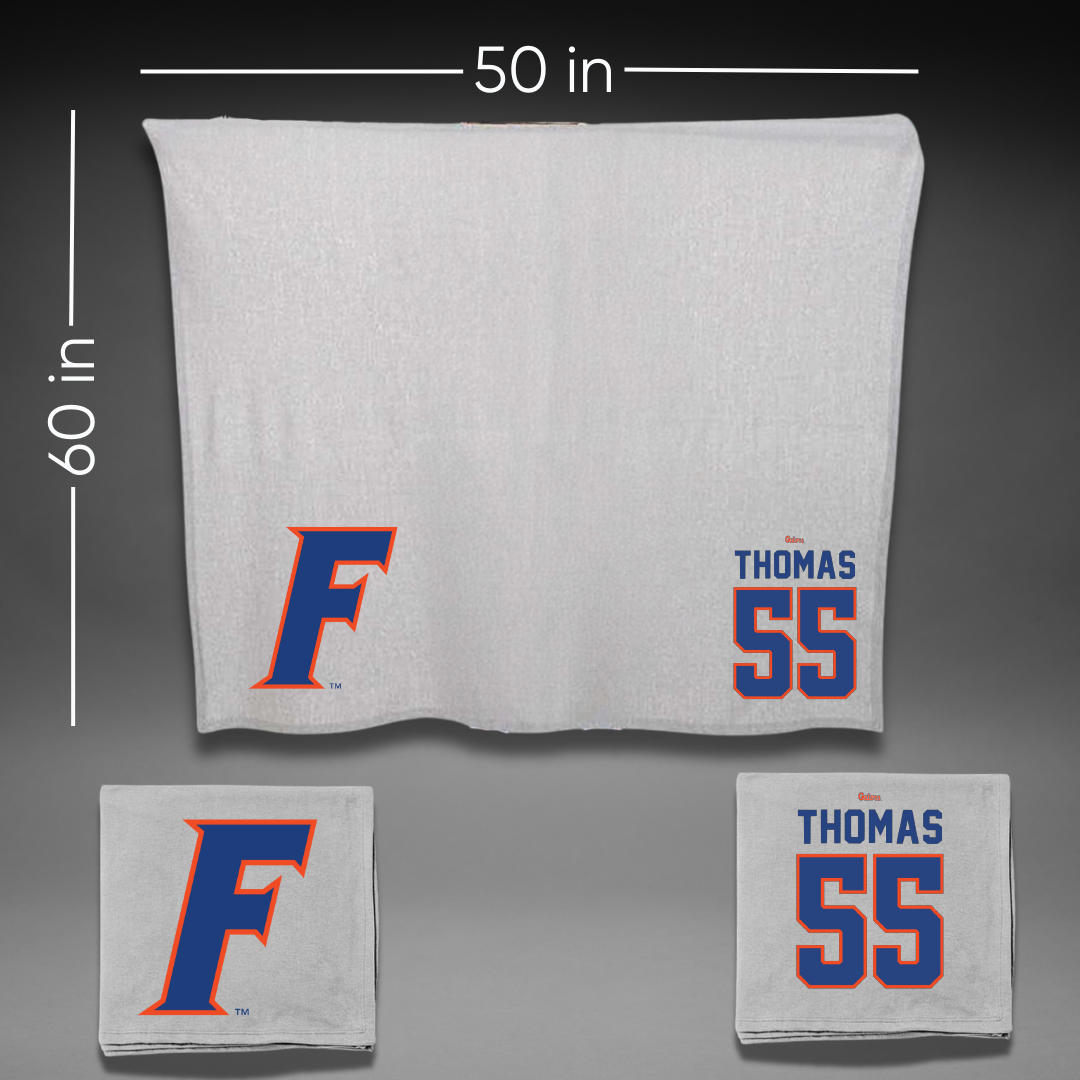 University of Florida Volleyball Gray Blanket - #55 Amaya Thomas