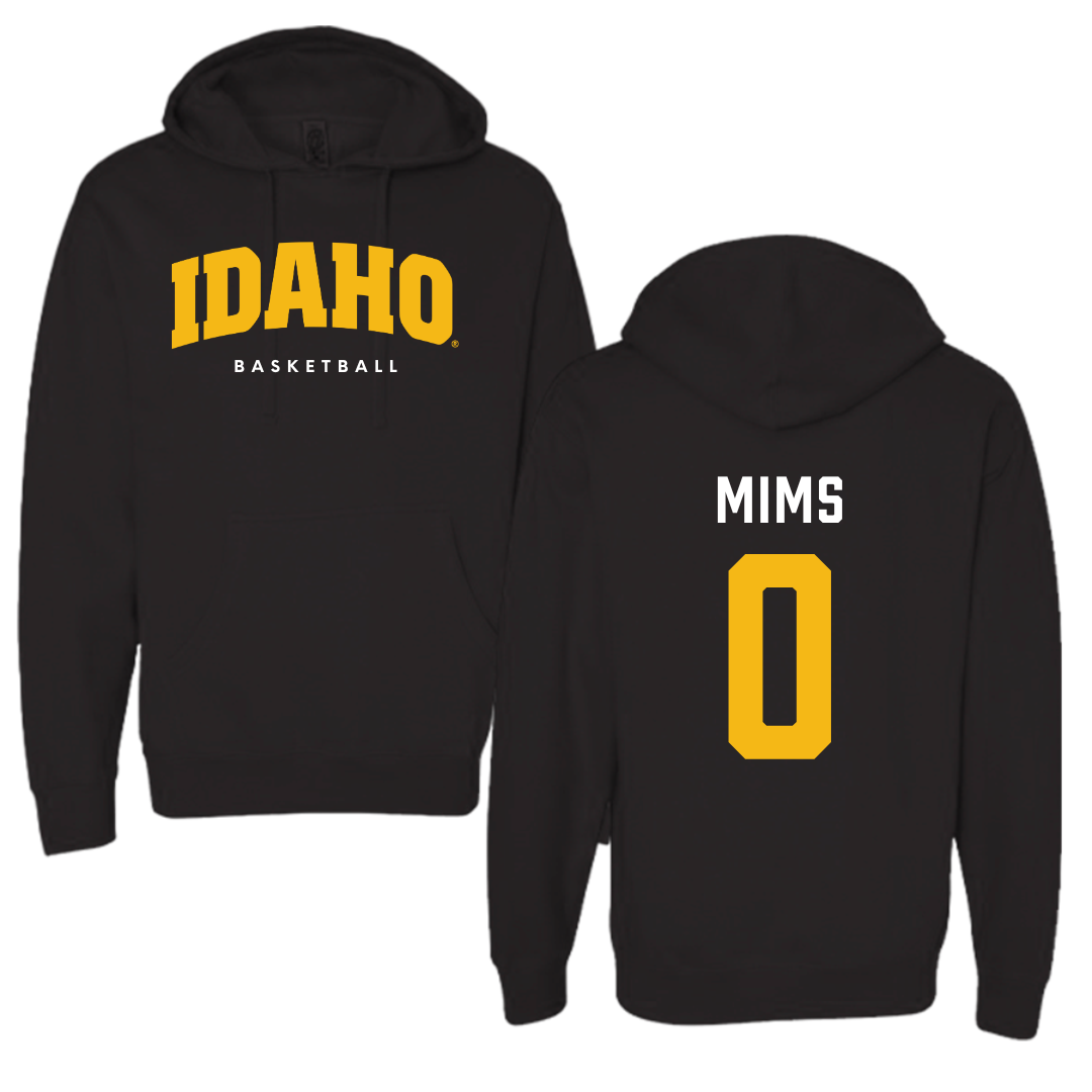 University of Idaho Basketball Black Idaho Hoodie - #0 Julius Mims
