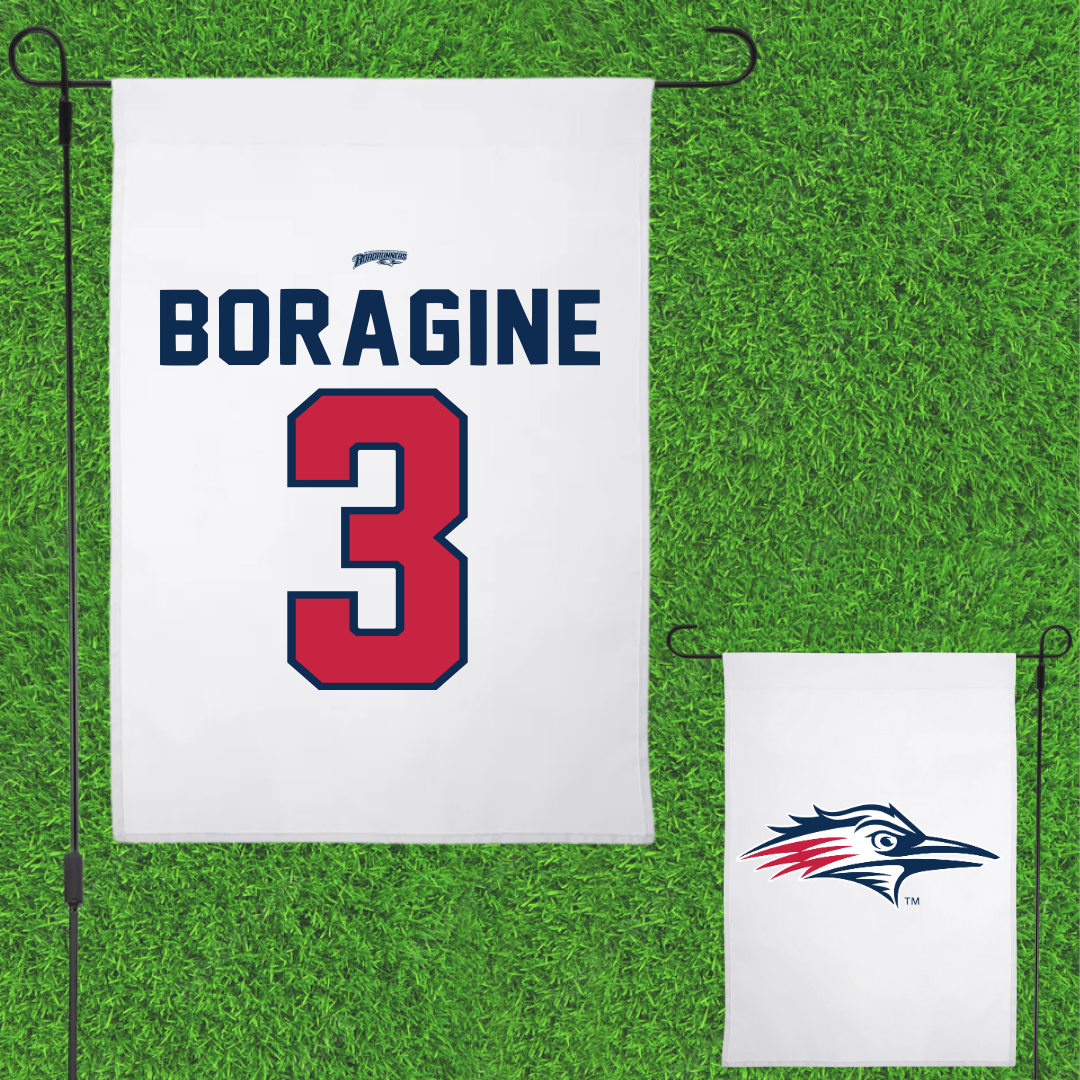 Metropolitan State University of Denver Soccer White Garden Flag - #3 Natalie Boragine