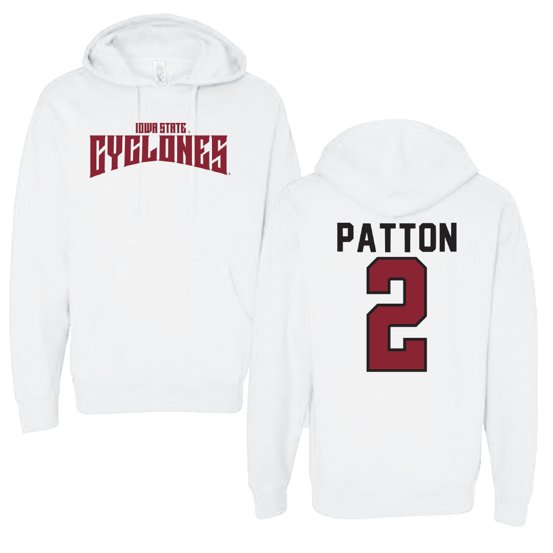 Iowa State University Football White Classic Hoodie - #2 Jamison Patton