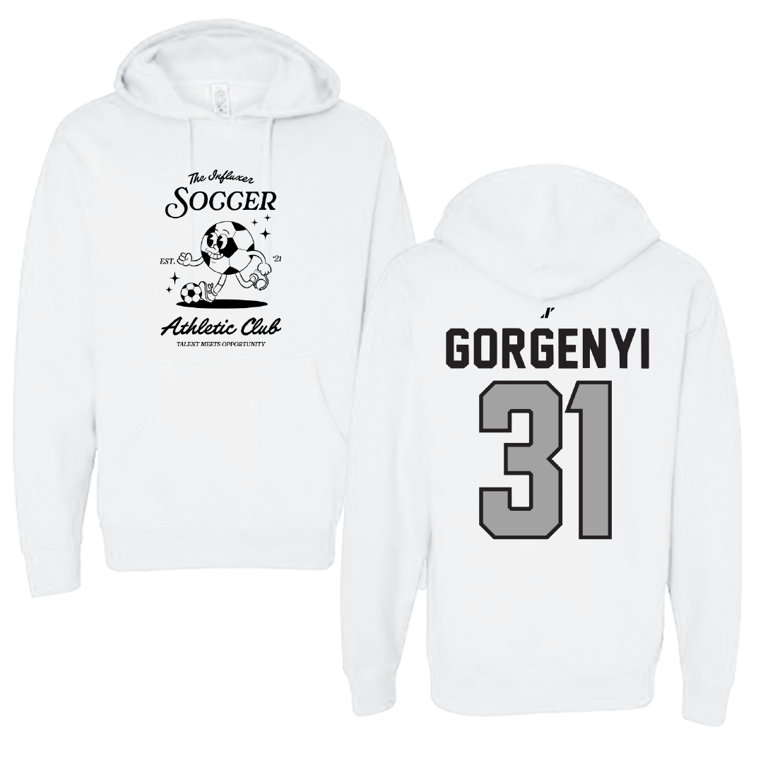 Soccer White Influxer Athletic Club Hoodie - #31 Kieran Gorgenyi
