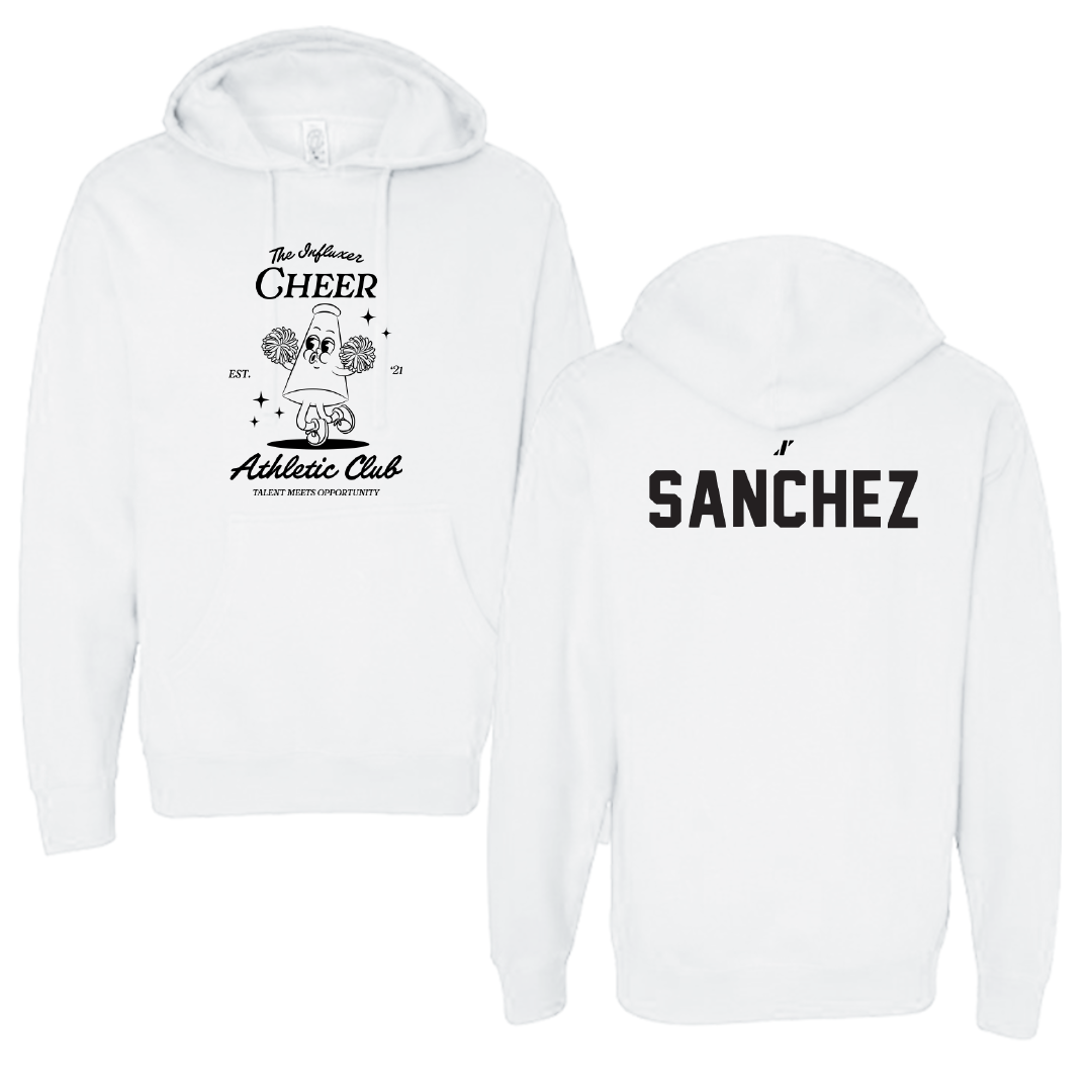 Cheer White Influxer Athletic Club Hoodie - Ella Sanchez