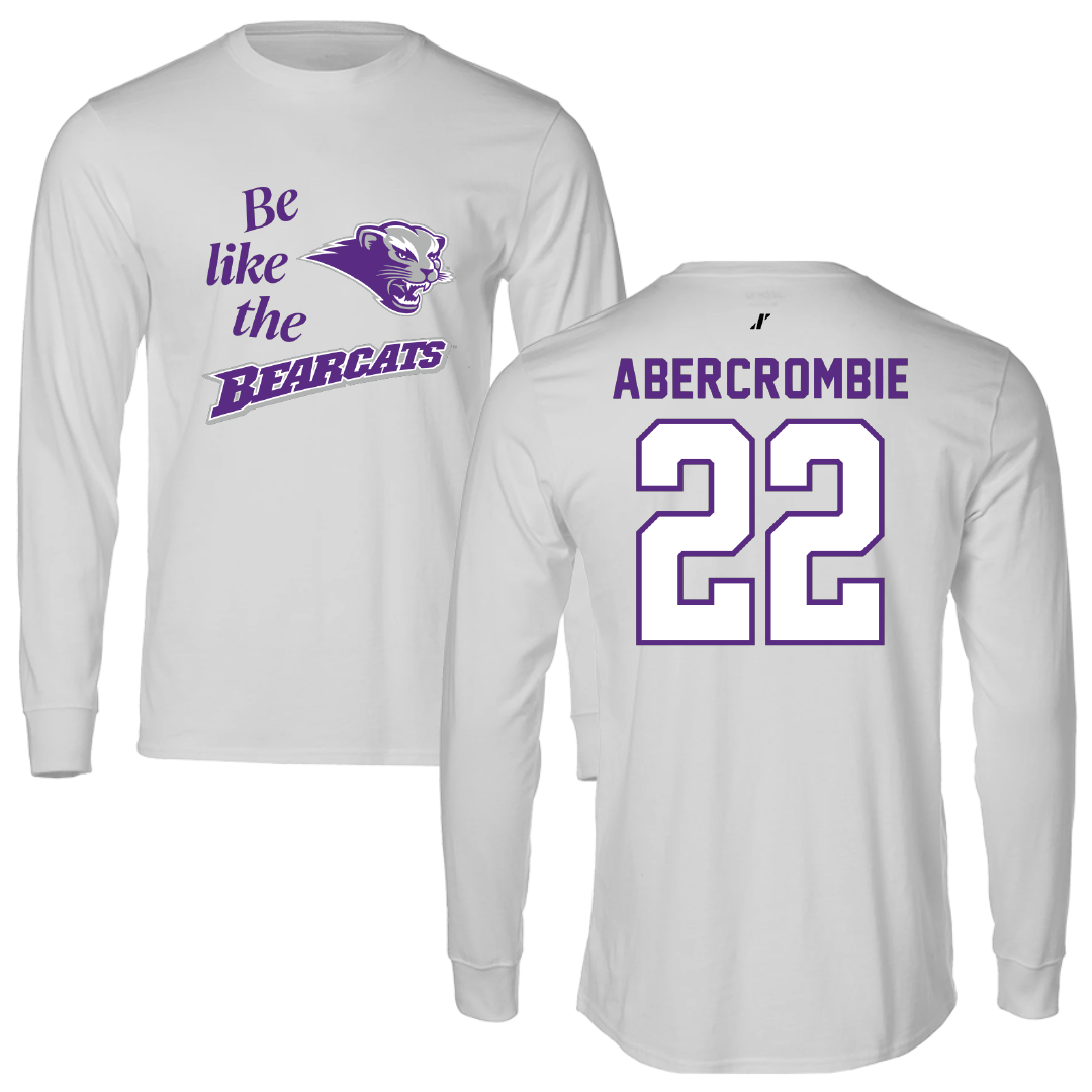 Southwest Baptist University Football Light Gray Be Like Us Performance Long Sleeve - #22 Jordan Abercrombie