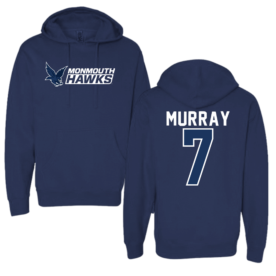 Monmouth University Basketball Navy General Hoodie - #7 Isabella Murray