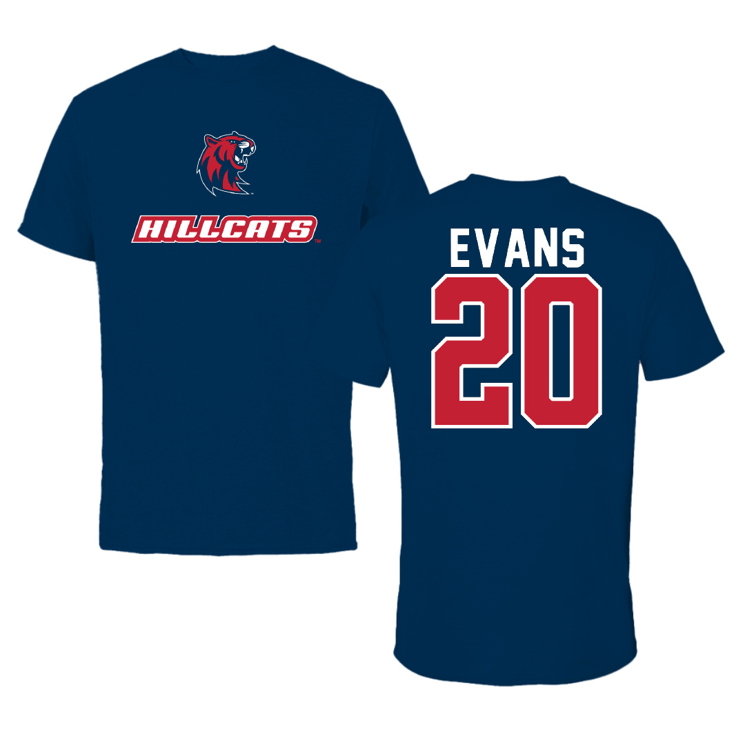 Rogers State University Softball Navy Performance Tee - #20 Savannah Evans
