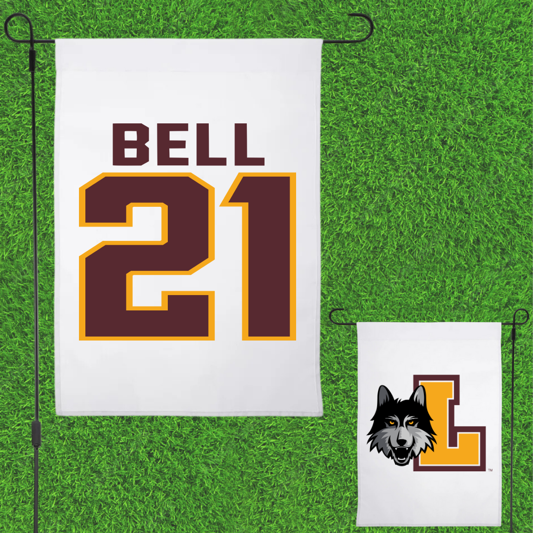 Loyola University-Chicago Volleyball White Garden Flag - #21 Brad Bell