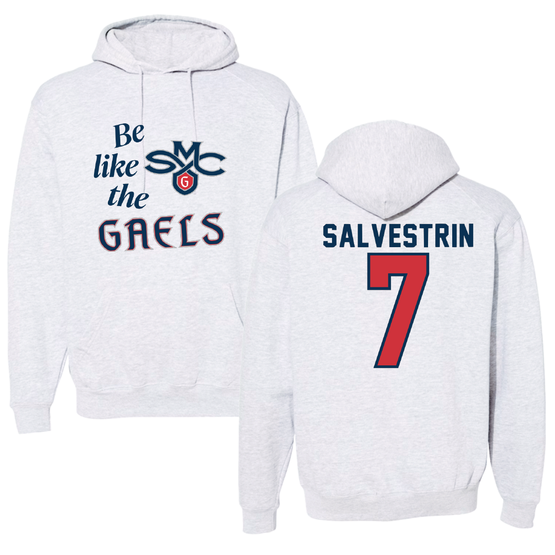 Saint Mary's College of California Soccer Light Gray Be Like Us Hoodie - #7 Tessa Salvestrin