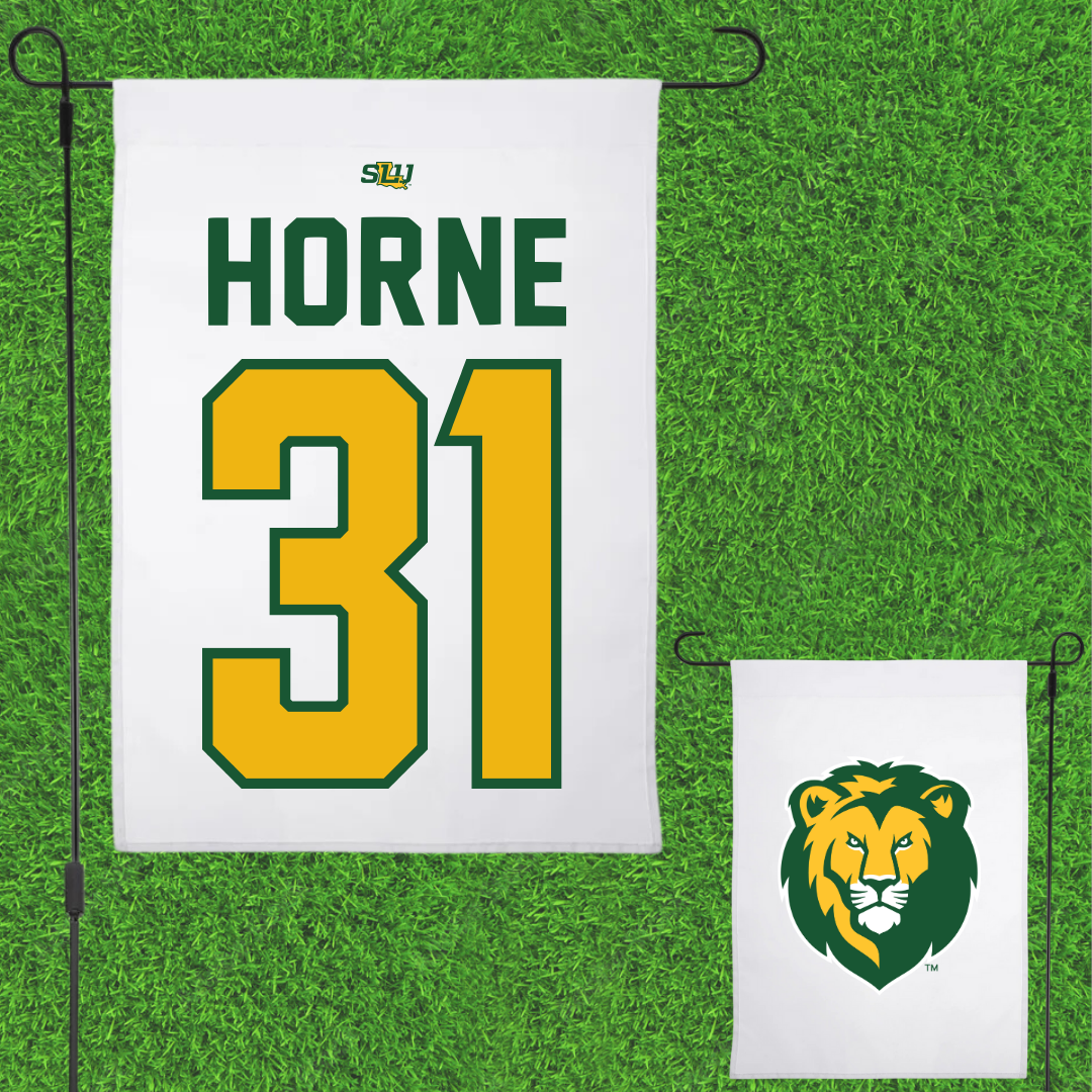 Southeastern Louisiana University Basketball White Garden Flag - #31 Alexius Horne