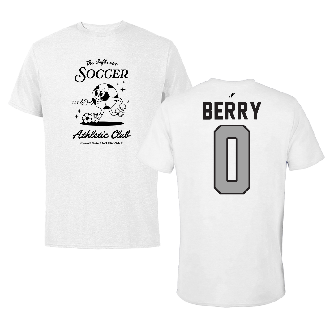 Soccer White Influxer Athletic Club Tee - #0 Drew Berry