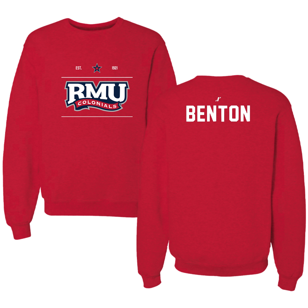 Robert Morris University TF and XC Red General Crewneck - Ny'Asia Benton