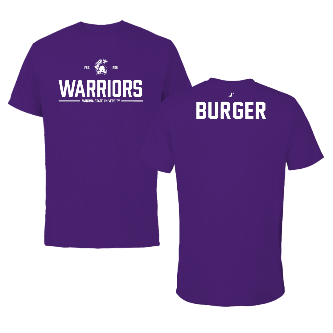 Winona State University Tennis Purple General Tee - Ally Burger
