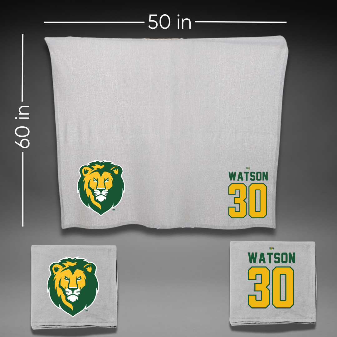 Southeastern Louisiana University Softball Gray Blanket - #30 Ka’Lyn Watson