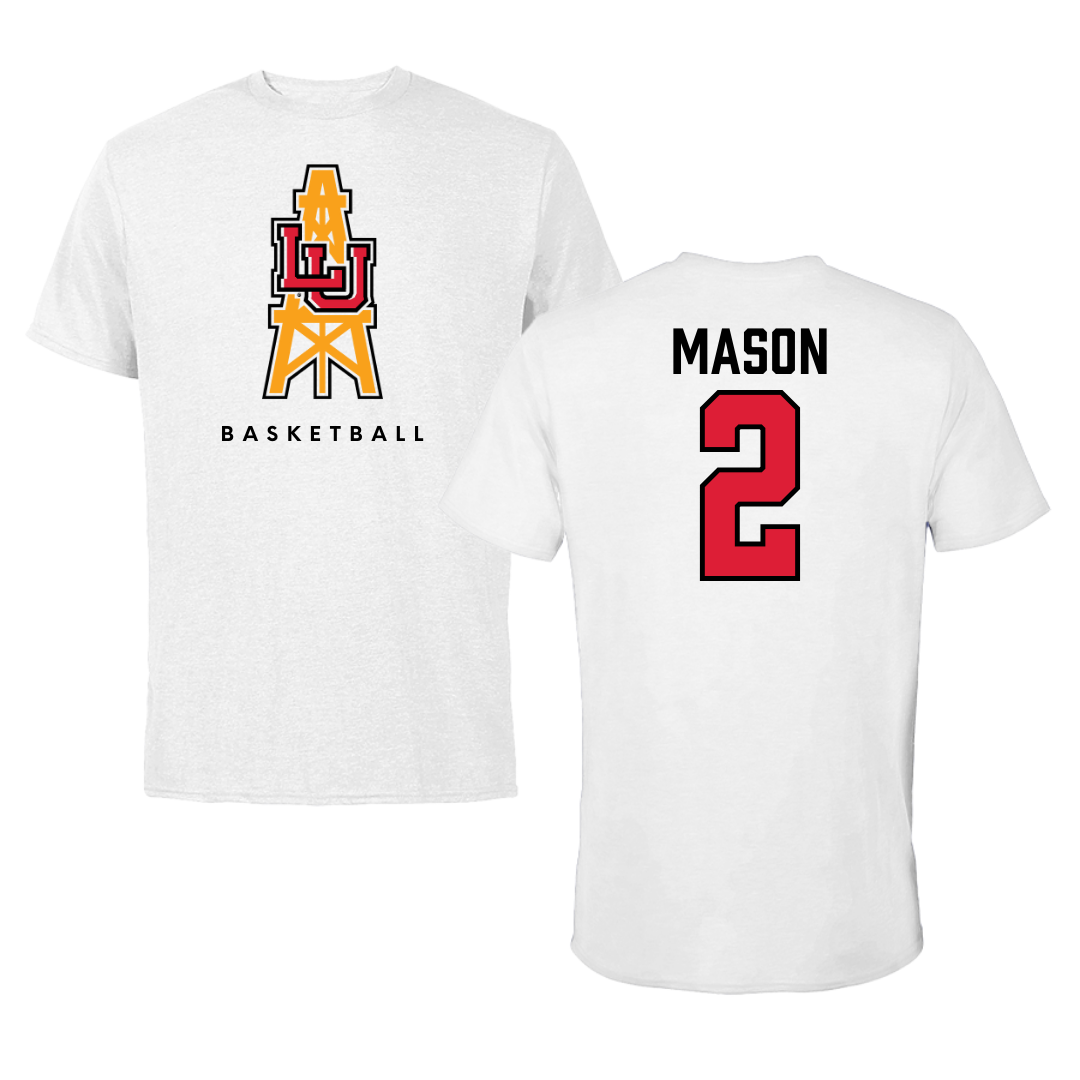 Lamar University Basketball White Performance Tee - #2 Victoria Mason