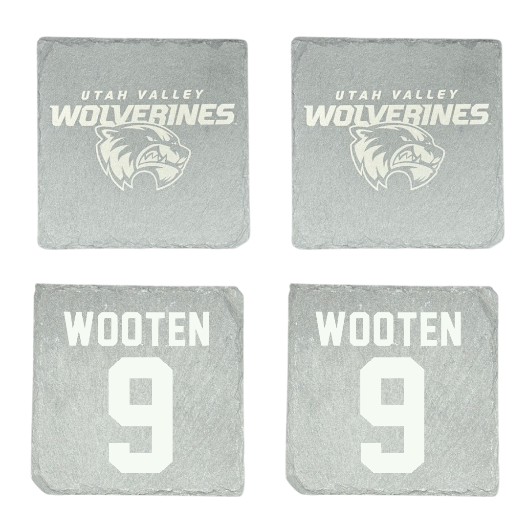 Utah Valley University Softball Stone Coaster (4 Pack)  - #9 Taylor Wooten
