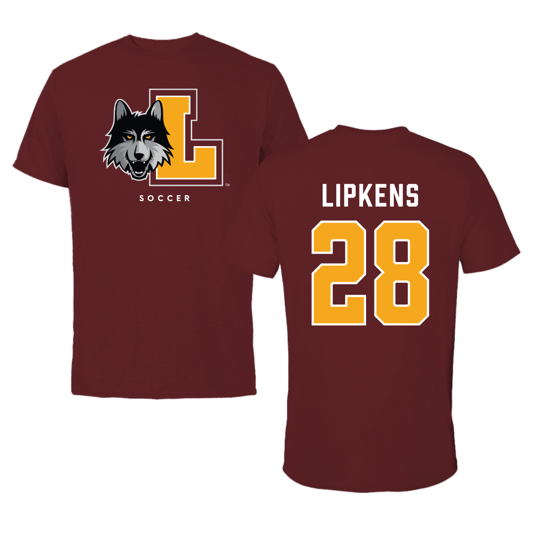 Loyola University-Chicago Soccer Maroon Mascot Performance Tee - #28 Naya Lipkens