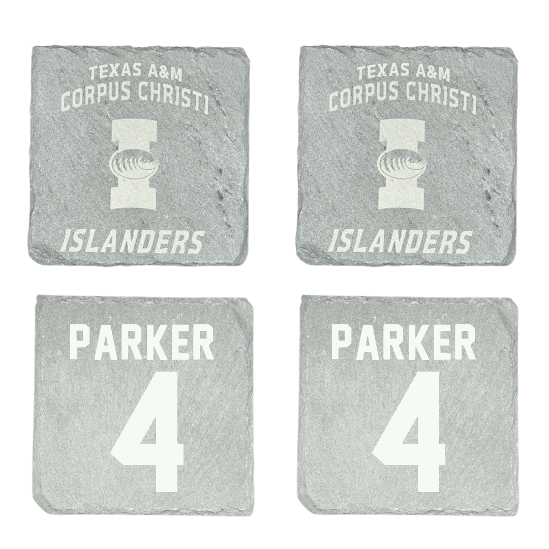 Texas A&M University-Corpus Christi Basketball Stone Coaster (4 Pack)  - #4 Kam Parker