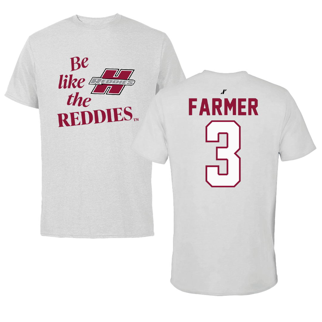 Henderson State University Basketball Light Gray Be Like Us Performance Tee - #3 Chase Farmer