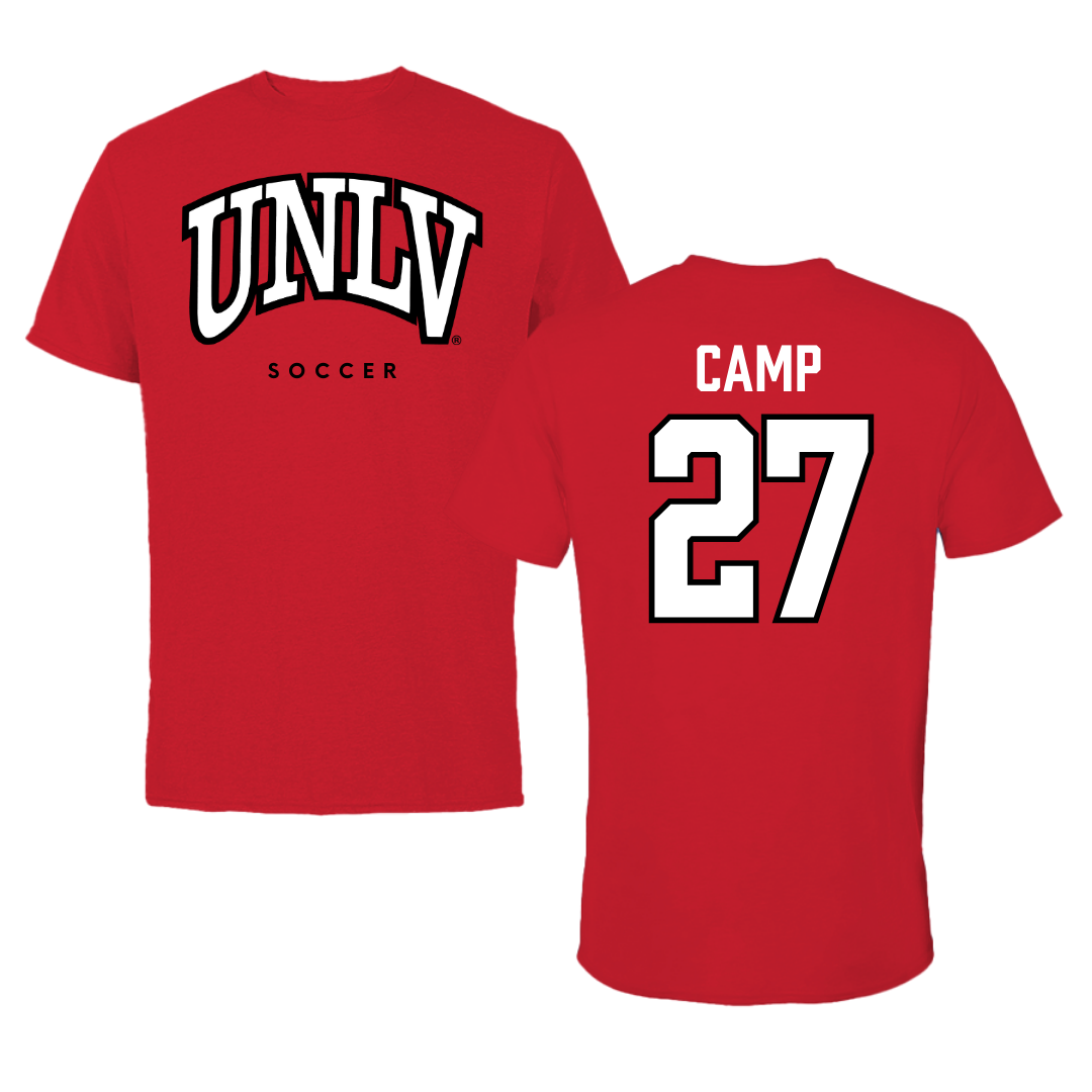 University of Nevada-Las Vegas Soccer Red Tee - #27 Kylie Camp
