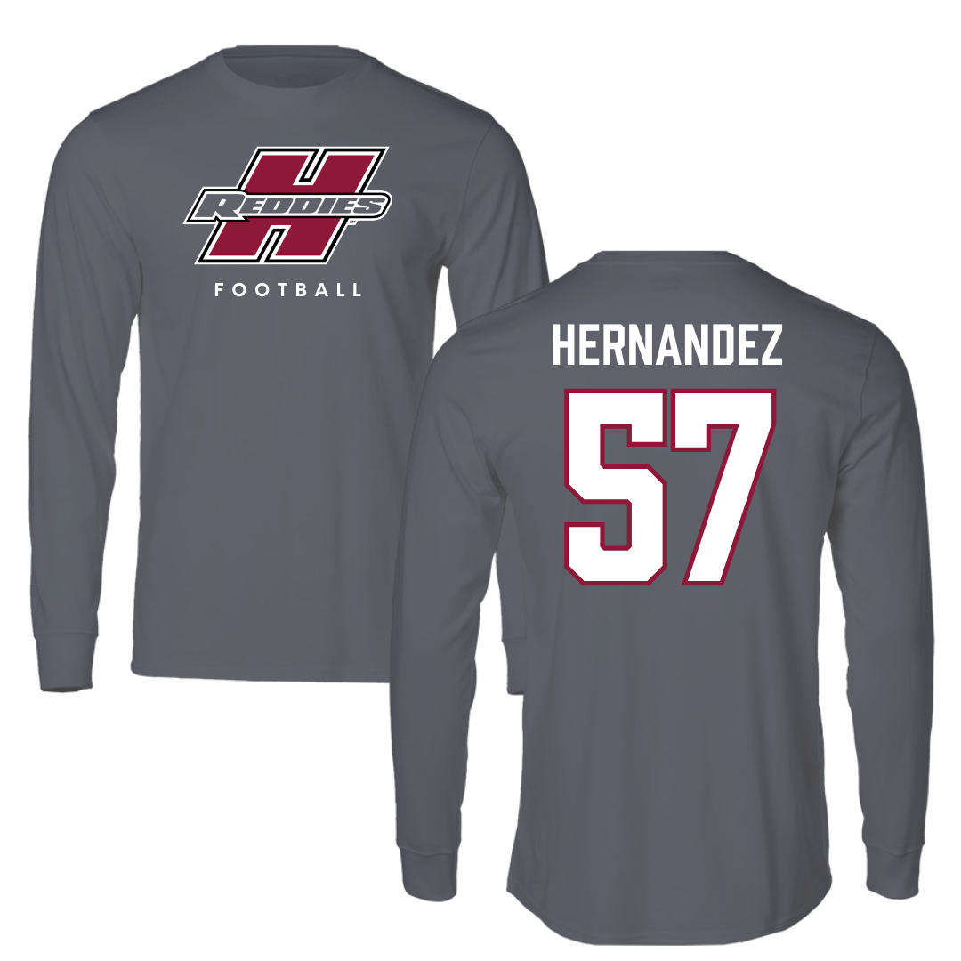 Henderson State University Football Gray Performance Long Sleeve - #57 Gabe Hernandez