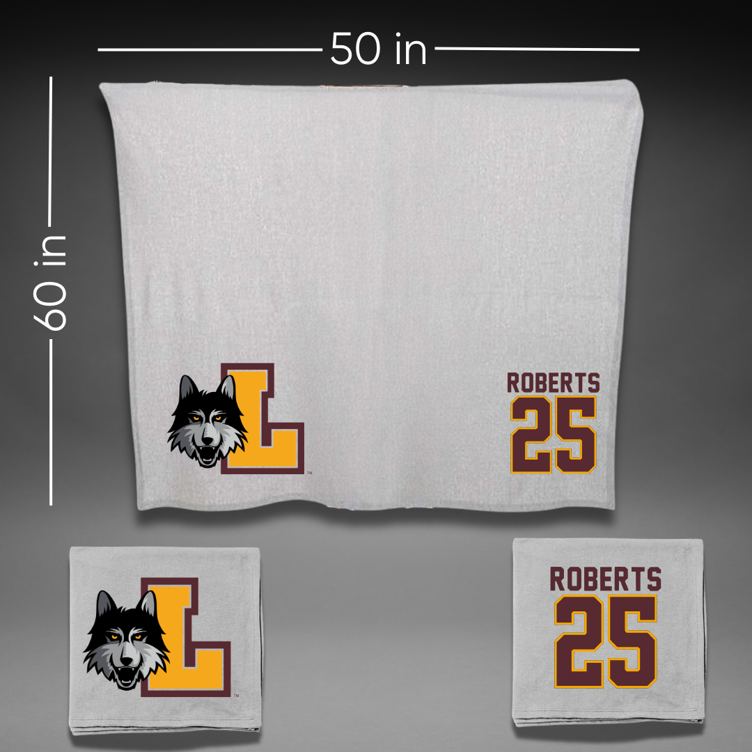Loyola University-Chicago Soccer Gray Blanket - #25 Emily Roberts