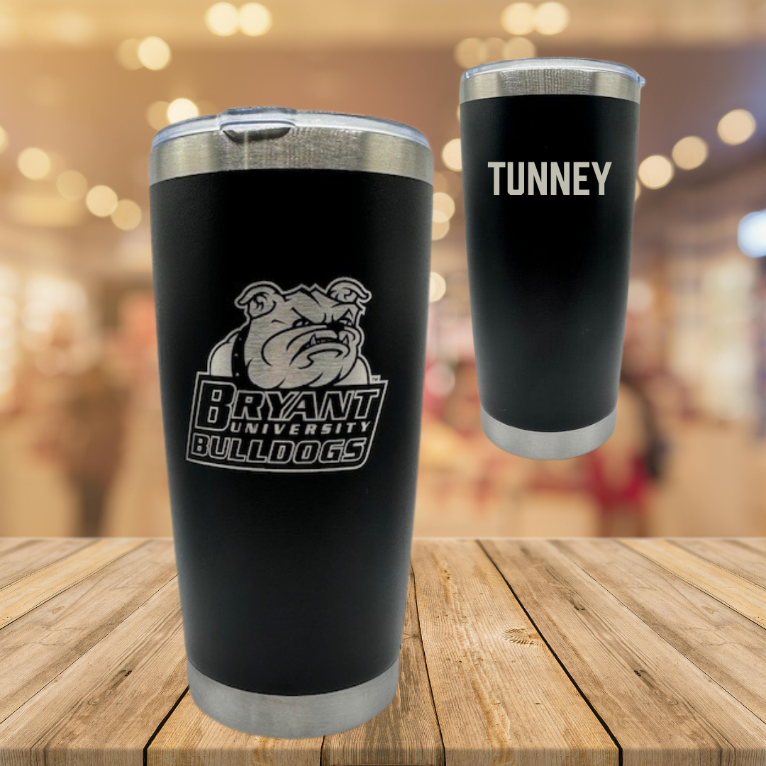 Bryant University TF and XC Black Stainless Steel Tumbler - Kat Tunney